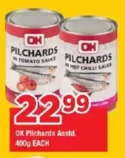 OK Grocer OK Pilchards Asstd. offer