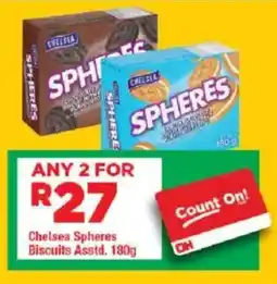 OK Grocer Chelsea Spheres Biscuits Asstd. offer