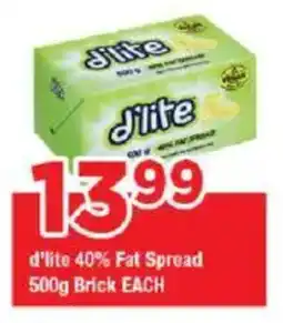 OK Grocer D'lite 40% Fat Spread Brick offer