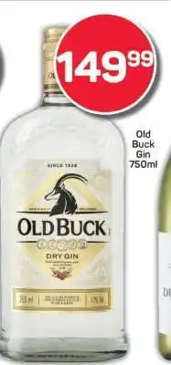 Pick n Pay Old Buck Gin 750ml offer