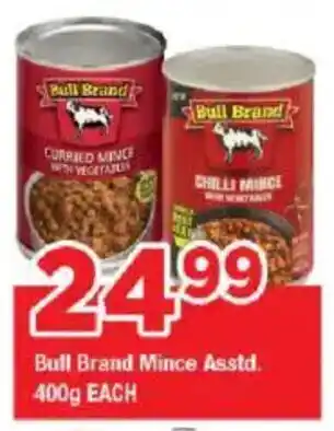 OK Grocer Bull Brand Mince Asstd. offer