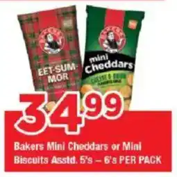 OK Grocer Bakers Mini Cheddars or Mini Biscuits Asstd. offer