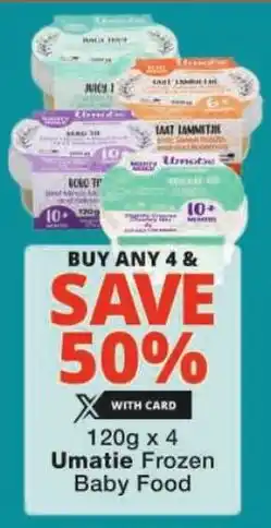 Checkers Umatie Frozen Baby Food offer