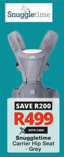 Checkers Snuggletime Carrier Hip Seat offer