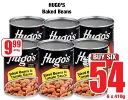 Boxer HUGO'S Baked Beans offer
