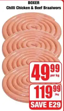 Boxer BOXER Chilli Chicken & Beef Braaiwors offer