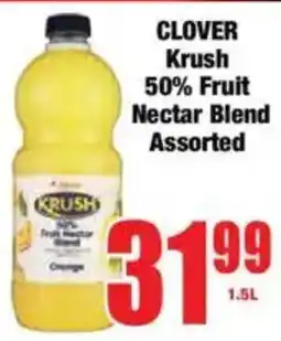 Boxer CLOVER Krush 50% Fruit Nectar Blend Assorted offer