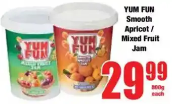 Boxer YUM FUN Smooth Apricot/ Mixed Fruit Jam offer