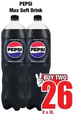 Boxer PEPSI Max Soft Drink offer
