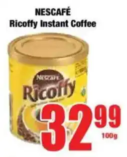 Boxer NESCAFÉ Ricoffy Instant Coffee offer