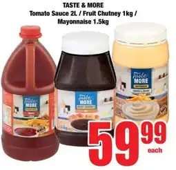 Boxer TASTE & MORE Tomato Sauce/ Fruit Chutney/ Mayonnaise offer