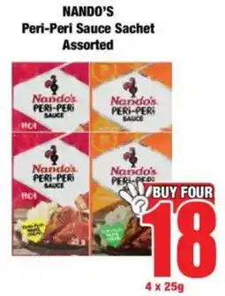 Boxer NANDO'S Peri-Peri Sauce Sachet Assorted offer