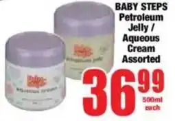 Boxer BABY STEPS Petroleum Jelly/ Aqueous Cream Assorted offer