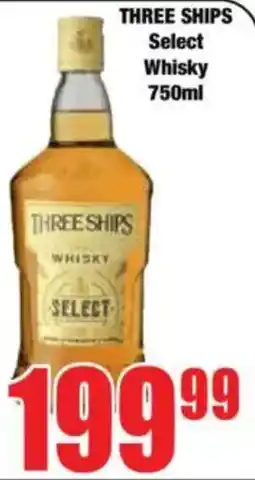 Boxer THREE SHIPS Select Whisky offer