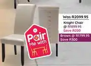 Bradlows Knight Chair-Each offer