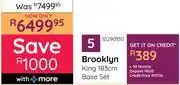 Bradlows Sleepmasters Brooklyn King 183cm Base Set 10290350 offer
