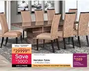 Bradlows Meridian Table + 8 Meridian Chairs offer