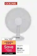 Bradlows Goldair 30cm Desk Fan GDF-12YA 10000171 offer