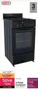 Bradlows Defy 4 Plate Compact Stove DSS554 10290187 offer