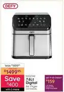 Bradlows Defy 7.6L Digital Air Fryer DAF3376DBS 10302348 offer