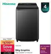 Bradlows Hisense 18Kg Graphite Top Loader WT311823UB 10302446 offer