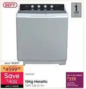 Bradlows Defy 15Kg Metallic Twin Tub DTT151 10120032 offer