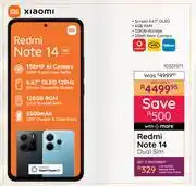 Bradlows Xiaomi Redmi Note 14 Dual Sim 10301971 offer