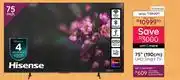 Bradlows Hisense 75 (190cm) UHD Smart TV 10304084 offer