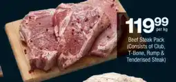 Checkers Beef Steak Pack offer