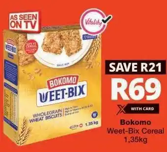 Checkers Bokomo Weet-Bix Cereal 1,35kg offer