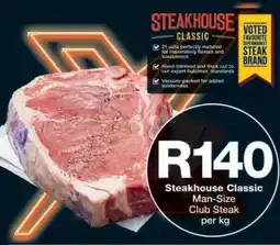 Checkers Steakhouse Classic Man-Size Club Steak offer