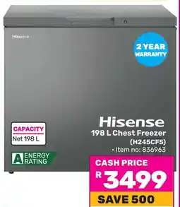 Game Hisense Chest Freezer offer