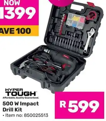 Game Hyper Tough 500 W Impact Drill Kit offer