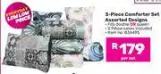 Game 3 Piece Comforter Set Assorted Designs-Per Set offer