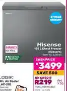 Game Hisense 198L Chest Freezer H245CFS offer