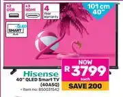 Game Hisense 40 (101cm) QLED Smart TV 40A5Q offer
