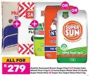 Game Huletts Sunsweet Brown Sugar 8Kg+Sasko Cake Wheat Flour 5Kg+Iwisa Super Maize Meal-All For offer