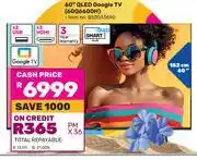Game Skyworth 60 (152cm) QLED Google TV 60Q6600H offer