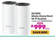 Game TP Link AC1200 Whole Home Mesh WiFi System offer
