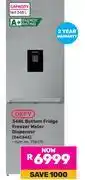 Game Defy 348L Bottom Fridge/Freezer Water Dispenser DAC645 offer