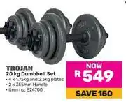 Game Trojan 20Kg Dumbbell Set offer