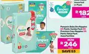 Game Pampers Baby Dry Nappies Or Pants JP Or Premium Care Nappies Or Pants VP Assorted Sizes-Each offer