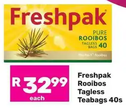 Game Freshpak Rooibos Tagless Teabags offer