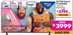 Game Hisense 43" Smart TV offer