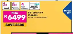 Game Hisense 58" Smart TV offer
