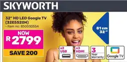 Game SKYWORTH 32" HD LED Google TV offer