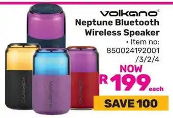Game Volkano Neptune Bluetooth Wireless Speaker offer