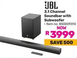 Game JBL 3.1 Channel Soundbar with Subwoofer offer