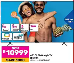 Game TCL 65" QLED Google TV offer