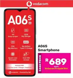 Game Vodacom A06s Smartphone offer